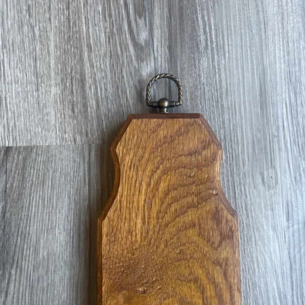 Vintage Solid Oak Wood Wall Candle Sconce Rustic Taper‎ Holder 15.5 Inch